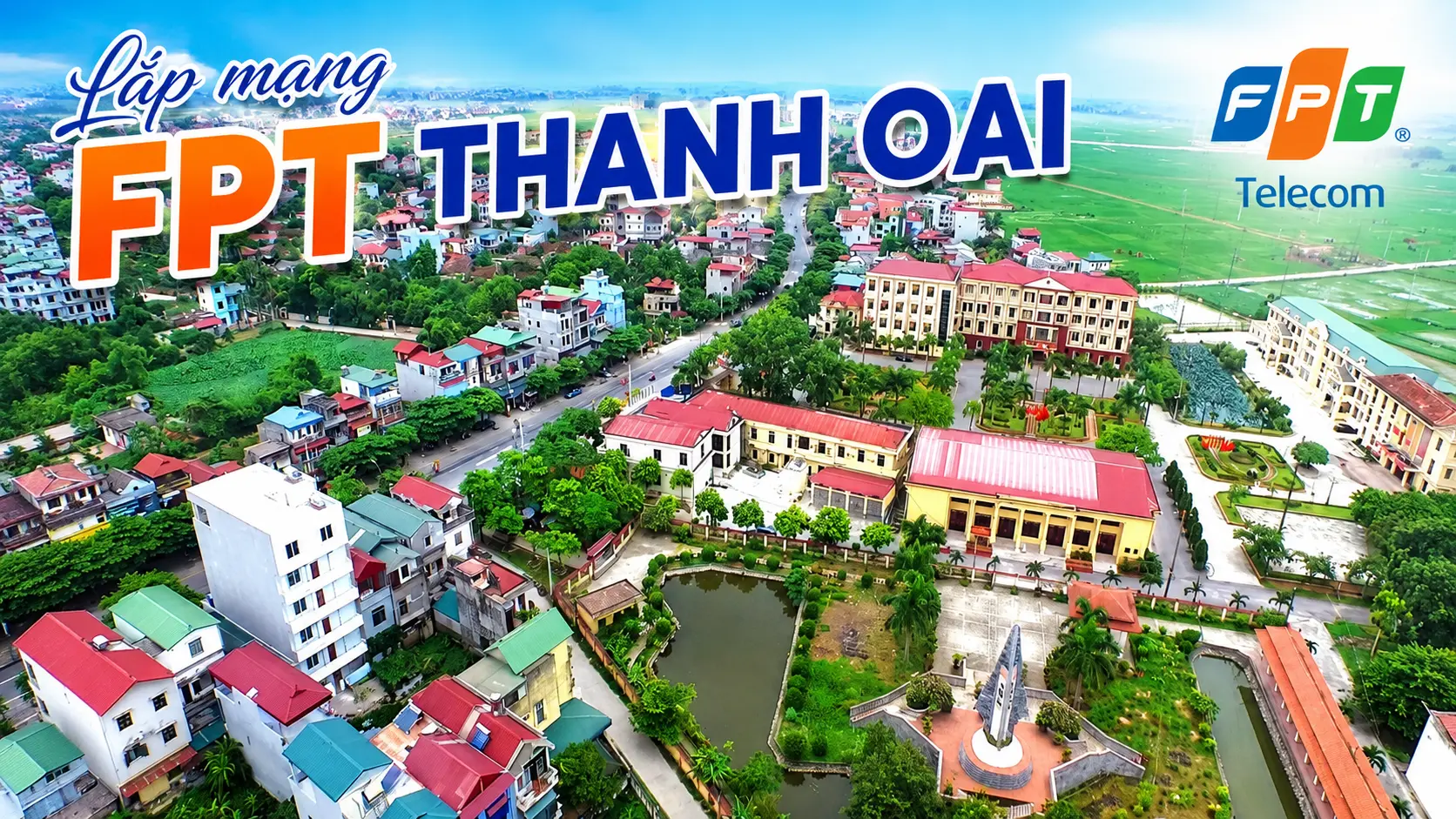 Lắp mạng FPT Thanh Oai Hà Nội tốc độ cao, WiFi 6 miễn phí, đăng ký Internet cáp quang và truyền hình FPT tại Thanh Oai.
