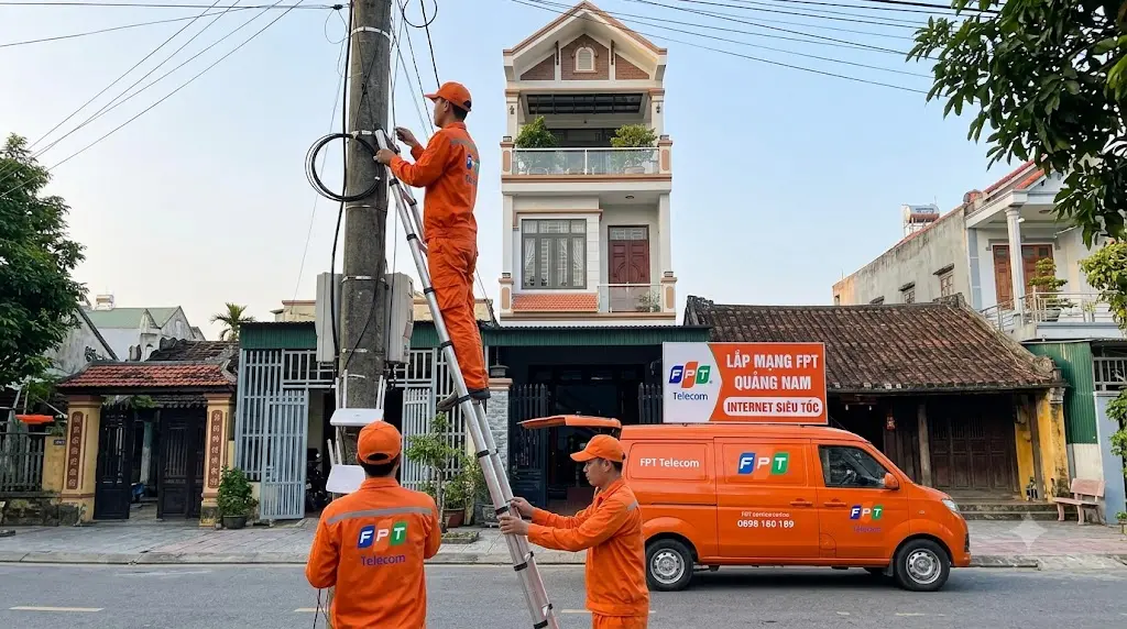 Lắp mạng FPT Quảng Nam tốc độ cao, WiFi 6 miễn phí, đăng ký Internet cáp quang và truyền hình FPT tại Quảng Nam.