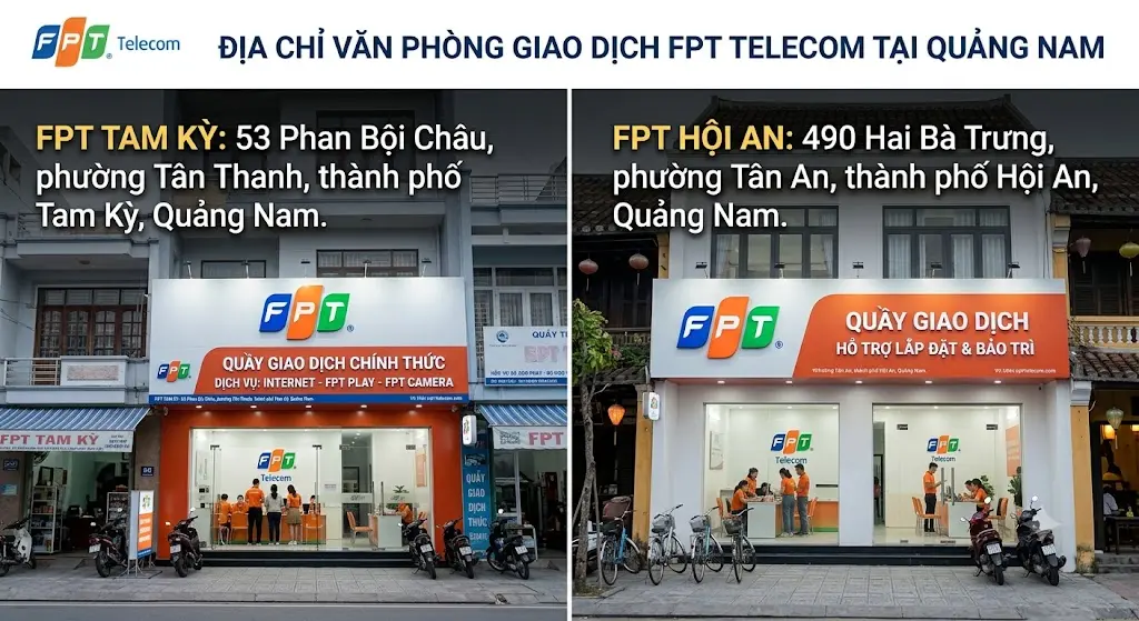 Lắp mạng FPT Quảng Nam tốc độ cao, WiFi 6 miễn phí, đăng ký Internet cáp quang và truyền hình FPT tại Quảng Nam.