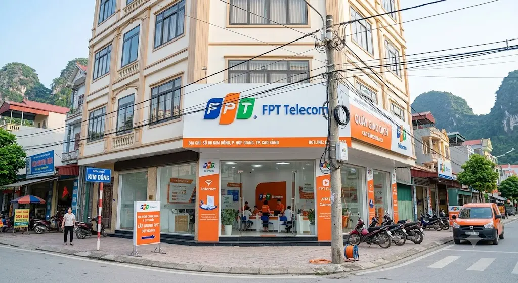 Lắp mạng FPT Cao Bằng tốc độ cao, WiFi 6 miễn phí, đăng ký Internet cáp quang và truyền hình FPT tại Cao Bằng.